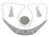 Native American Design Black Jade Multicolor Necklace Set GS62279