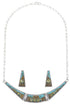 Multicolor Necklace Set Native American Village Design Jewelry GS62304