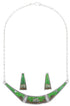 Multicolor Native American Design Necklace Earrings Set GS62296