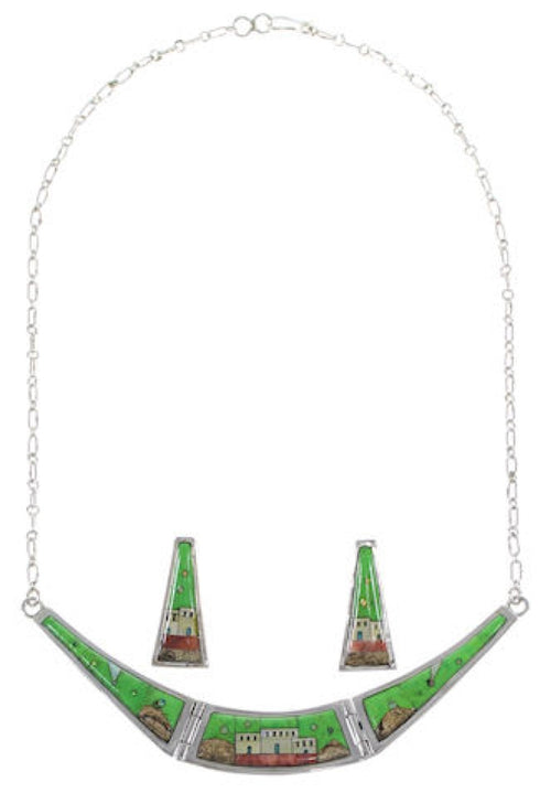 Mojave Turquoise Multicolor Necklace Set GS62299