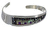 Silver Multicolor Jewelry Native American Design Cuff Bracelet YS67352