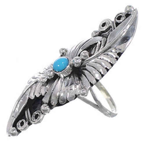 Turquoise Silver Southwest Ring Size 7-1/2 NS54787