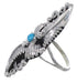 Turquoise Southwest Silver Ring Size 4-1/2 YX81503
