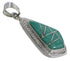 Turquoise Pendant Sterling Silver Jewelry IS58432