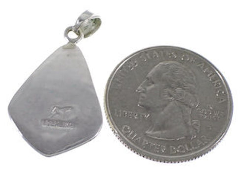 Turquoise Pendant Sterling Silver Jewelry IS58432