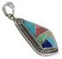 Genuine Sterling Silver And Multicolor Slide Pendant EX29612
