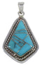 Turquoise And Genuine Sterling Silver Pendant EX29586
