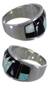 Opal Black Jewelry Whiterock Midnight Sky Ring Size 6-1/2 HS35093