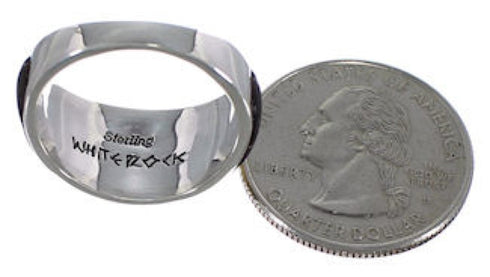 Multicolor Sterling Silver WhiteRock Jewelry Ring Size 5-1/2 RS34687