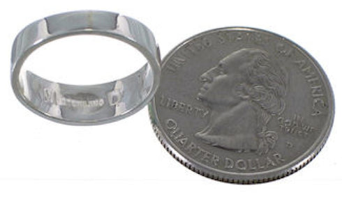 Southwest Turquoise Inlay Sterling Silver Ring Size 5-3/4 UX37003