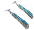 Sterling Silver Jewelry Turquoise Opal Post Dangle Earrings RS39662