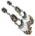 Multicolor Southwest Sterling Silver Earrings EX32257