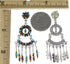 Multicolor Southwest Sterling Silver Earrings EX32257