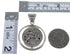 Native American Design Multicolor Silver Reversible Pendant RS41519