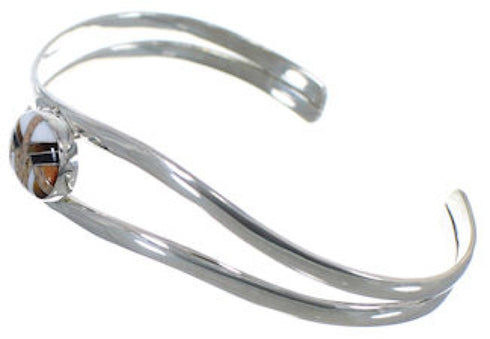 Multicolor Sterling Silver Cuff Bracelet YX74913