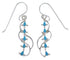 Sterling Silver Turquoise Pendant Earrings Jewelry Set NX65554