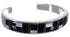 Mother Of Pearl Black Sterling Silver Cuff Bracelet Jewelry AS39602