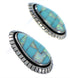 Southwest Turquoise And Opal Silver Post Earrings FX32861