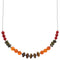 Multicolor Bead Liquid Silver Necklace PX40926