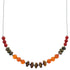 Multicolor Bead Liquid Silver Necklace PX40926