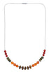 Multicolor Bead Liquid Silver Necklace PX40926