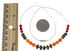 Multicolor Bead Liquid Silver Necklace PX40926