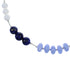 Multicolor Bead Jewelry Liquid Silver Necklace PX41003