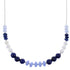Liquid Silver And Multicolor Bead Necklace PX41004