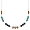 Multicolor Liquid Silver Bead Jewelry Necklace PX41008