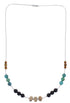 Multicolor Liquid Silver Bead Jewelry Necklace PX41008
