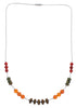 Multicolor Bead Liquid Silver Necklace Jewelry PX41097
