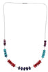 Liquid Silver And Multicolor Necklace PX41098