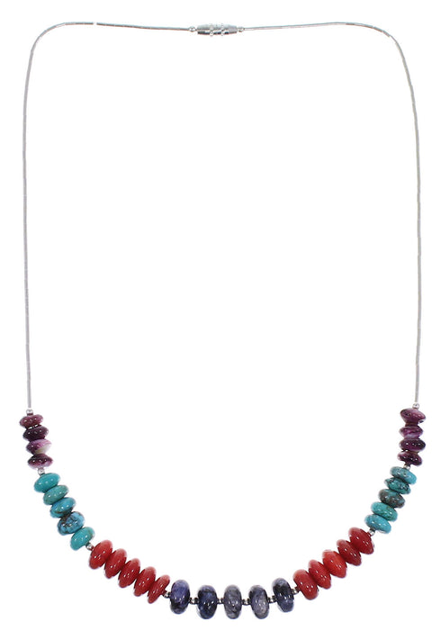 Multicolor Jewelry Liquid Silver Necklace PX41100