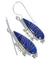 Sterling Silver Southwest Lapis Earrings EX44197