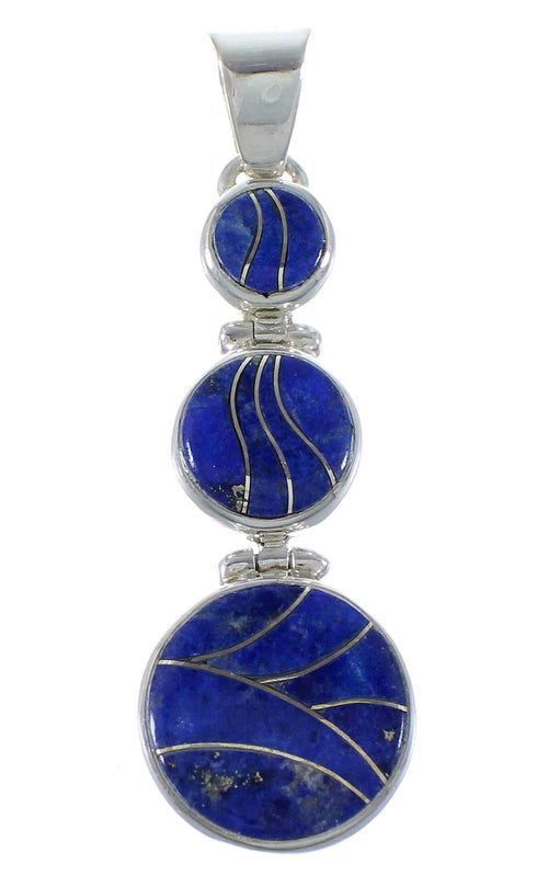 Lapis Genuine Sterling Silver Pendant EX44211