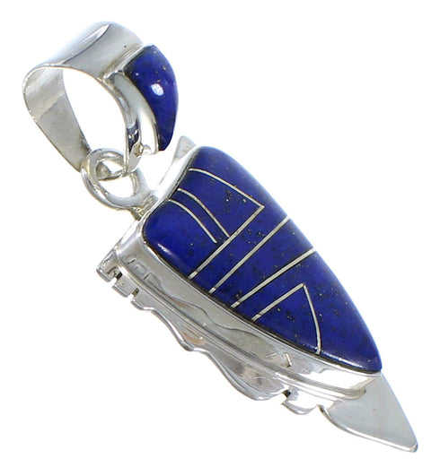 Southwestern Lapis Silver Pendant EX44213
