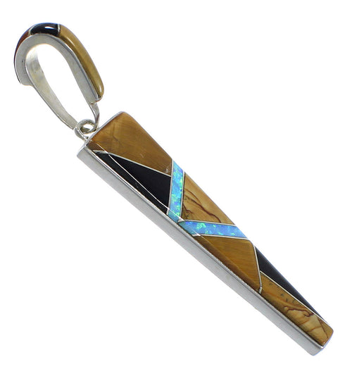 Genuine Sterling Silver Multicolor Pendant EX41242