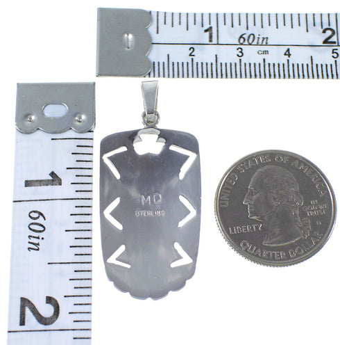 Multicolor Inlay And Silver Pendant EX41264