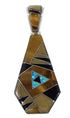 Southwest Multicolor Reversible Pendant EX41269