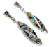 Southwest Multicolor Sterling Silver Earrings EX41020