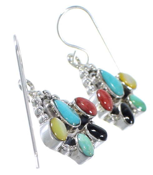 Multicolor And Sterling Silver Earrings EX41028