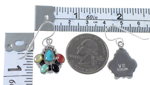 Multicolor And Sterling Silver Earrings EX41028