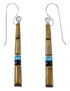 Southwest Tiger Eye And Multicolor Earrings EX41031