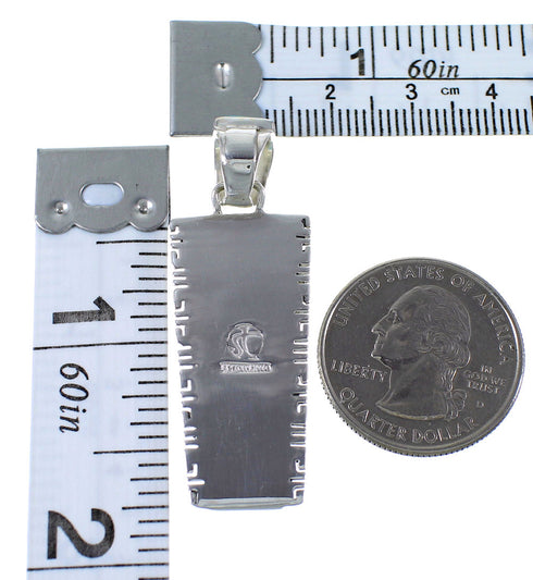 Turquoise Inlay Jewelry Silver Pendant PX41575