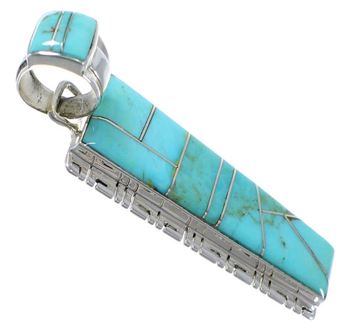 Silver Southwest Turquoise Pendant PX41576