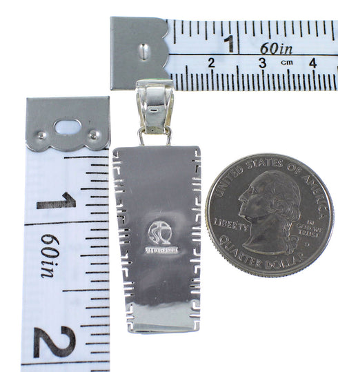 Southwestern Multicolor Inlay Sterling Silver Pendant PX41578