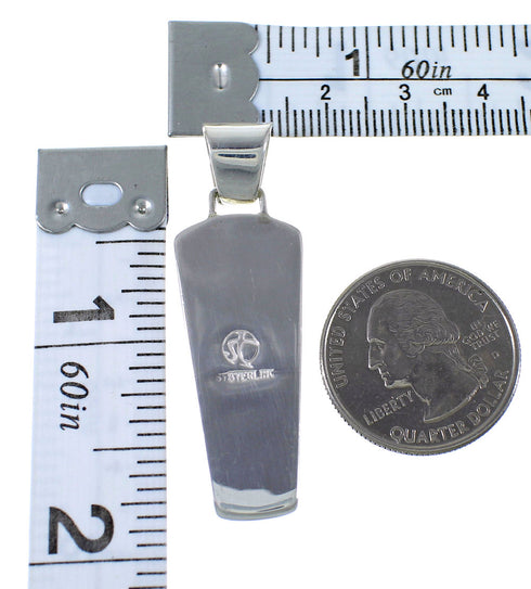 Southwestern Multicolor Inlay Jewelry Silver Pendant PX41782