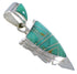 Turquoise Inlay Southwest Silver Pendant PX42142