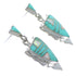 Turquoise And Opal Sterling Silver Earrings EX44488