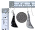 Jet Inlay Southwest Sterling Silver Earrings EX44501